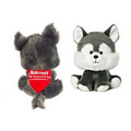 6" Husky WB Dog with bandana and one color imprint